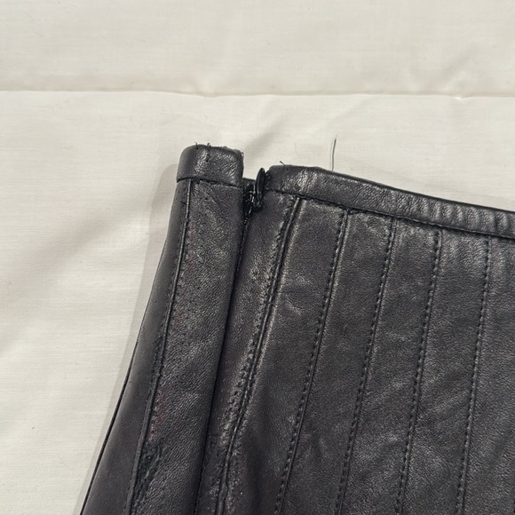 NWT Polo Ralph Lauren Knife-Pleated Lambskin Miniskirt - Picture 13 of 17